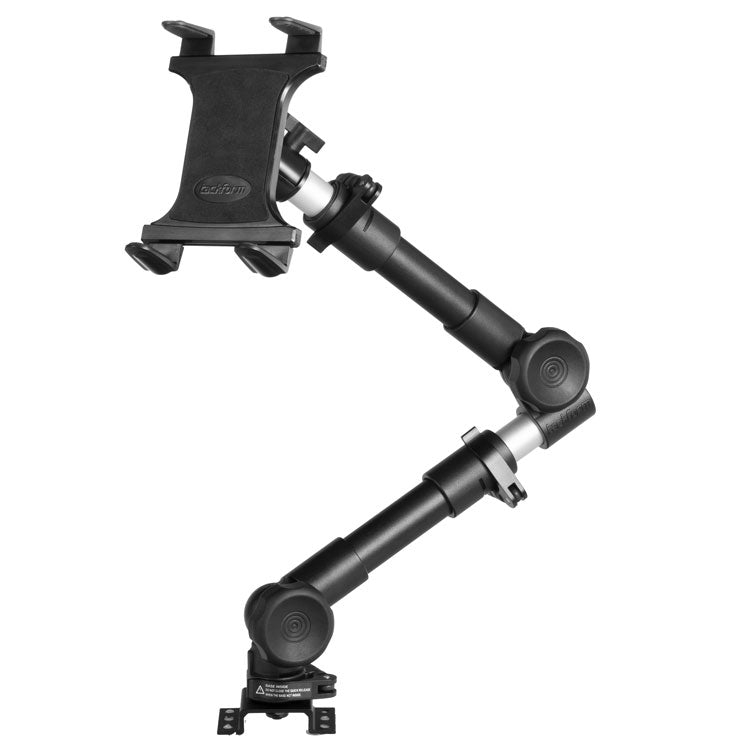 Tackform TF26-DBT2-TAB drill base tablet mount with 20"-30" telescoping arm, universal fit
