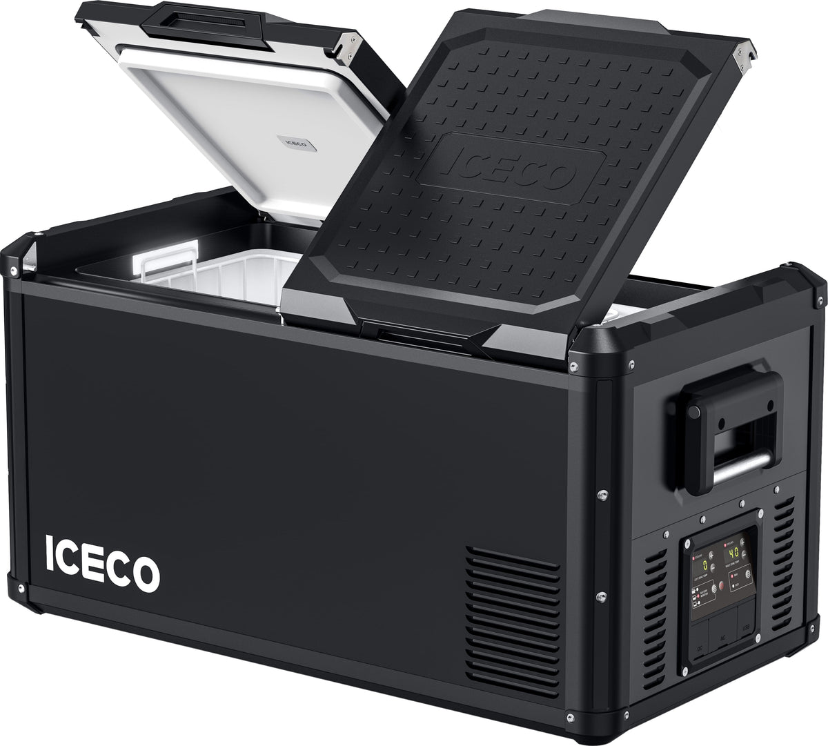 ICECO VL75ProD 79QT dual zone 12V fridge freezer, universal fit