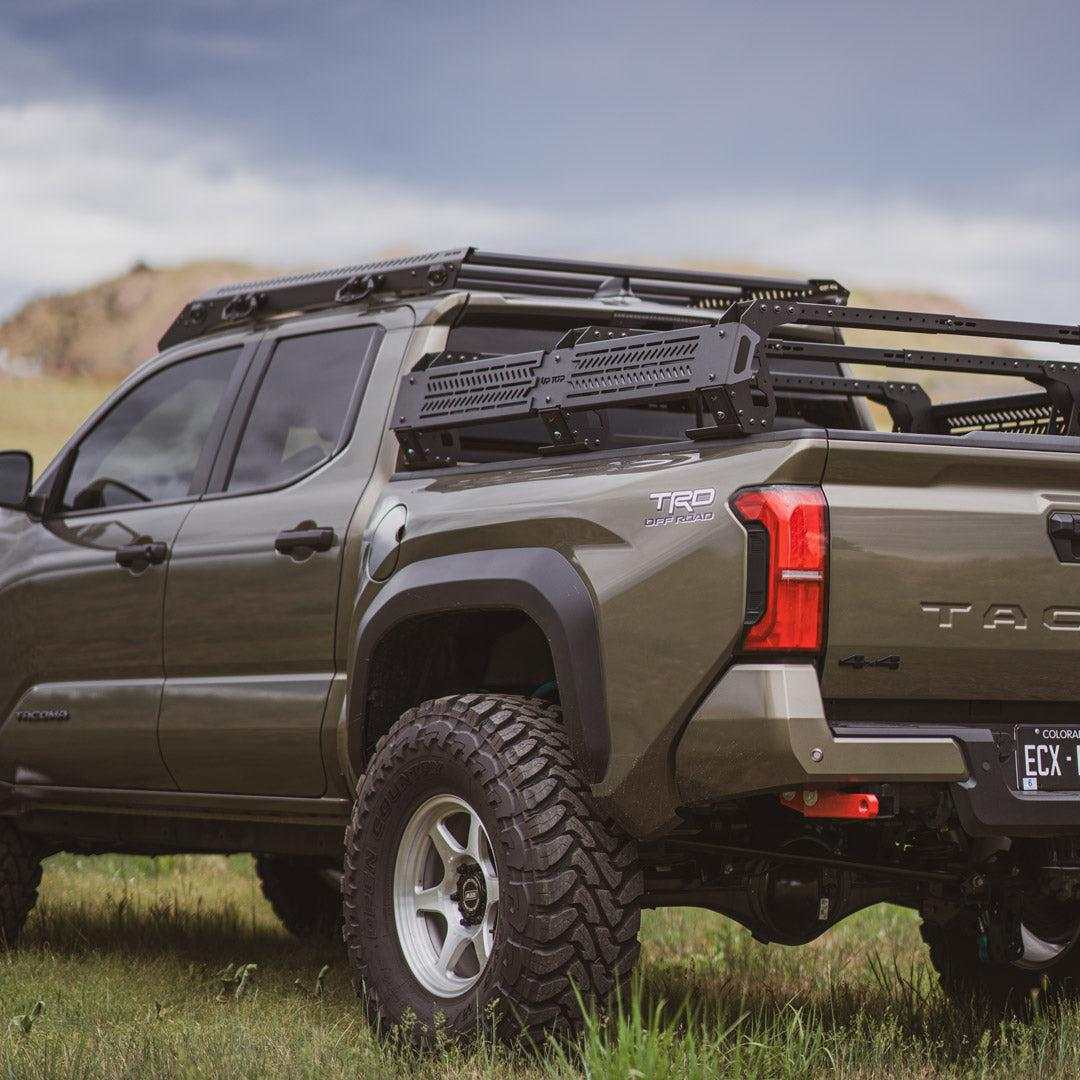 upTOP Overland TRUSS mid height bed rack on pickup