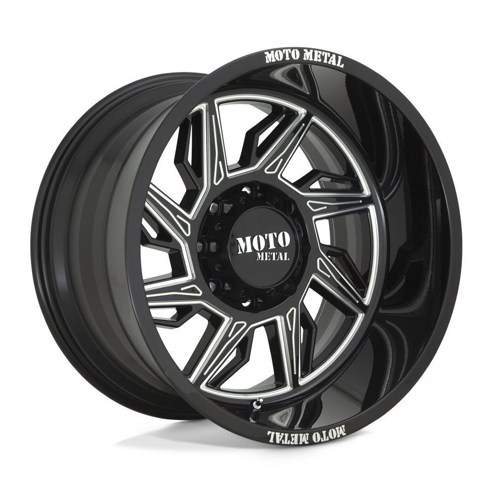 Moto Metal Hurricane (MO997) Wheel - Gloss Black Milled - Left