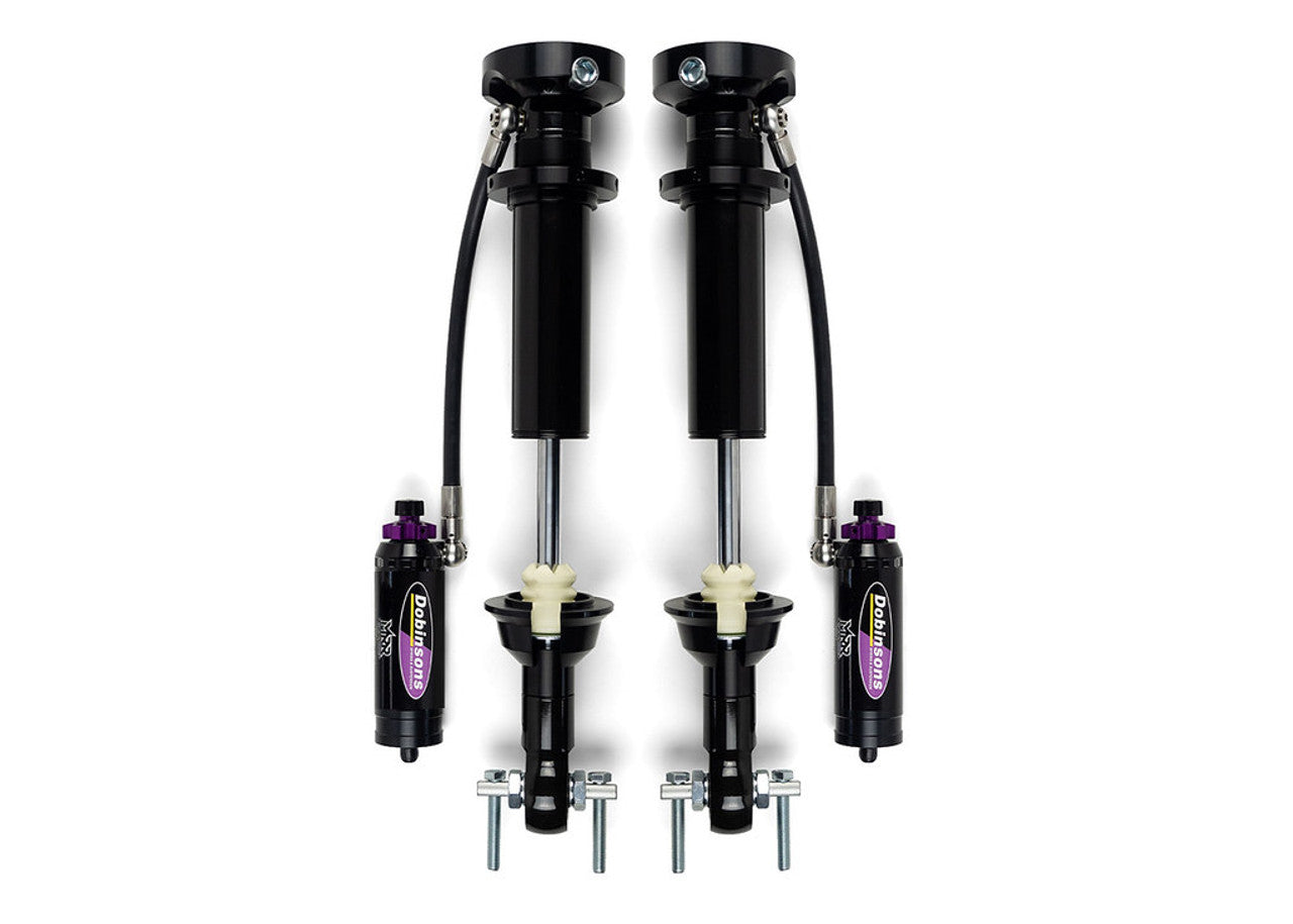 Pair of Dobinsons remote reservoir shocks for off-road Toyota or Jeep vehicles