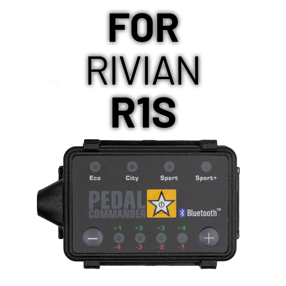 Pedal Commander throttle response controller for Rivian R1S