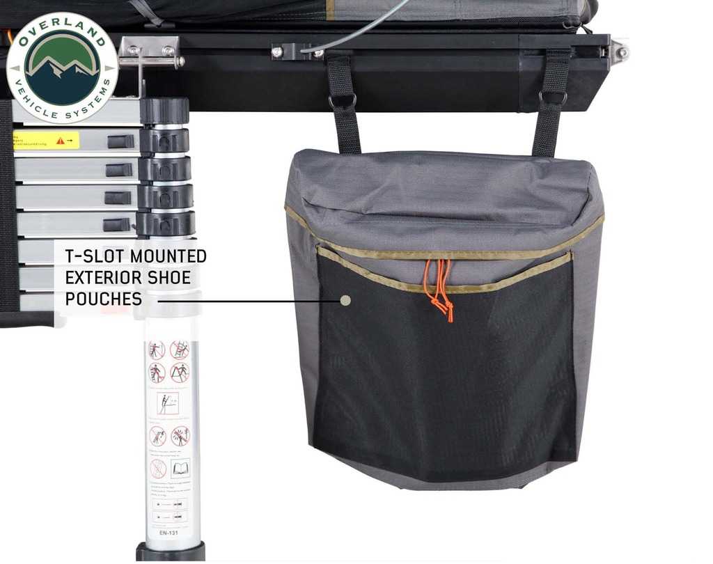 Overland Vehicle Systems shoe bags for Mamba III roof top tent - view 2