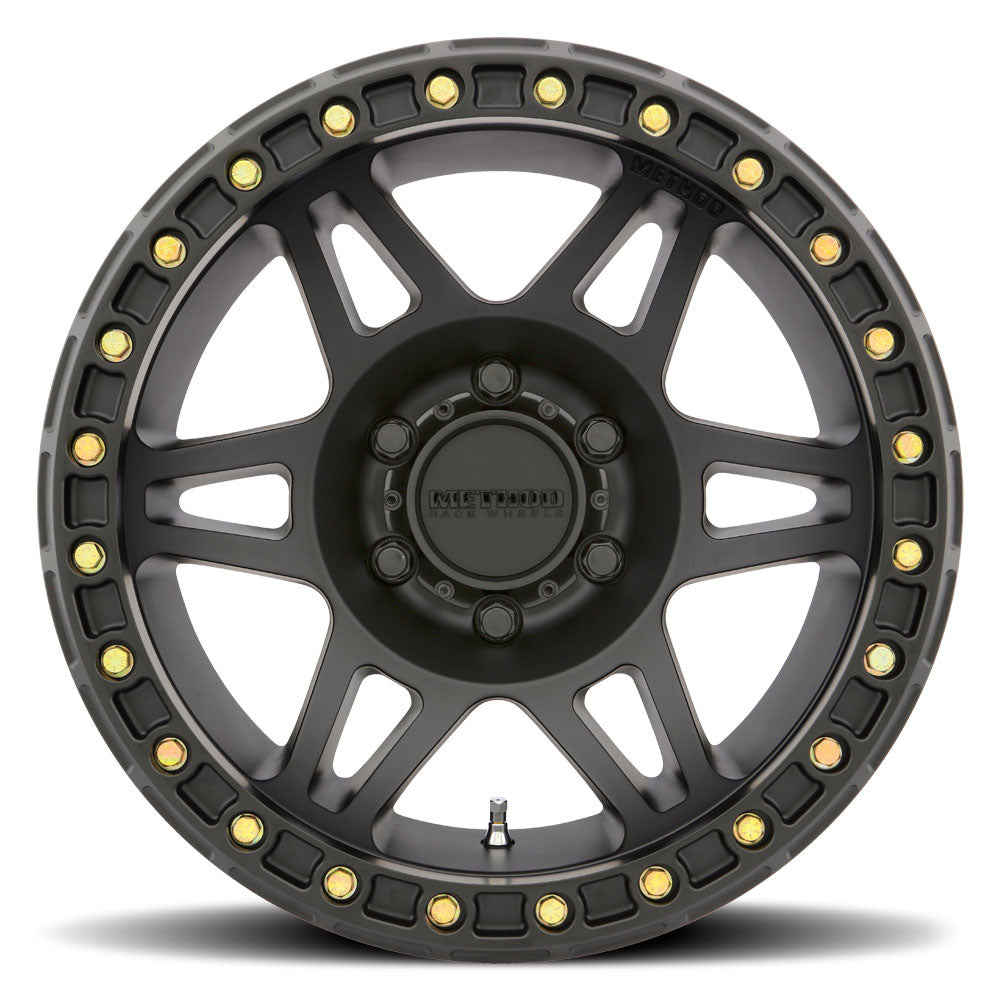 Method_Race_Wheels_106_Beadlock_Matte_Black_Head_On - NVMOS