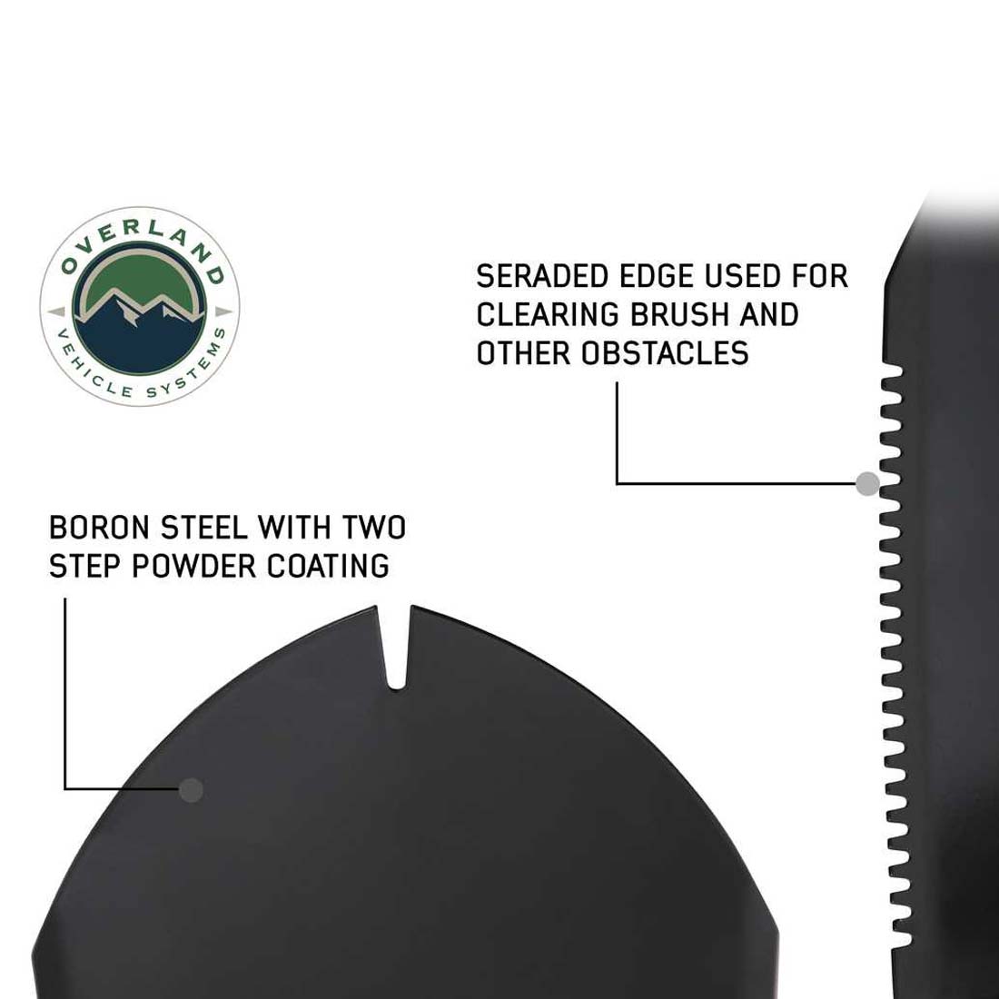 OVS military style utility shovel with nylon carrying case - view 2