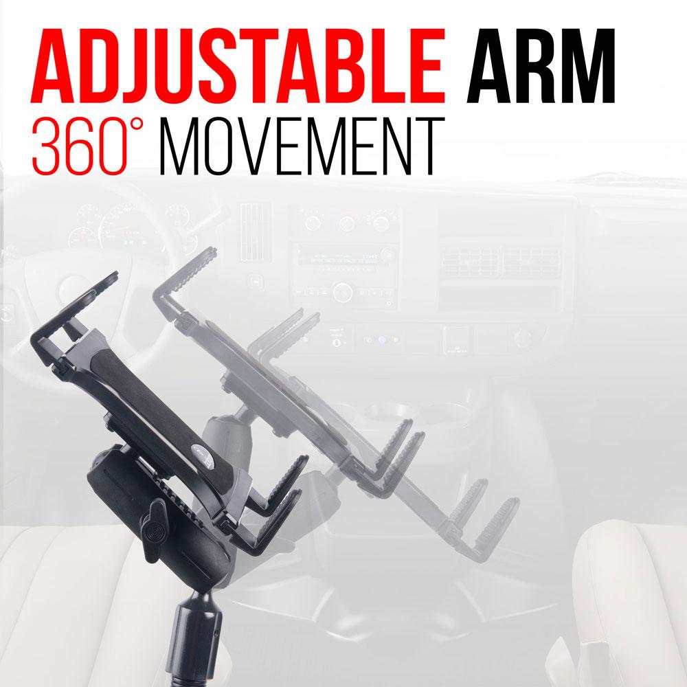 Tackform 18" seat rail tablet mount for universal fit