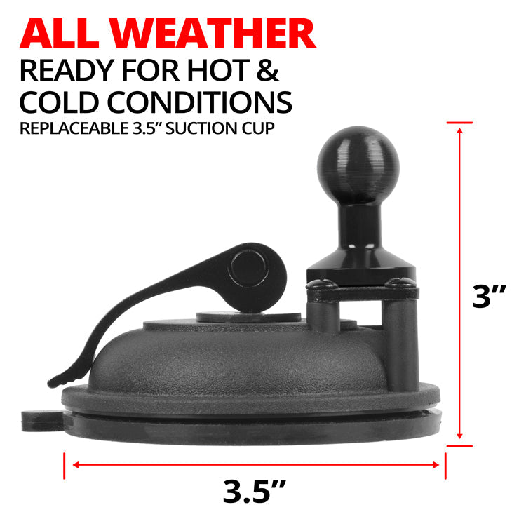 Tackform suction cup base 20mm ball for universal fit