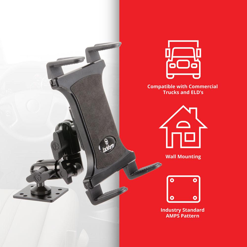 Tackform AMPS drill base tablet mount for universal fit
