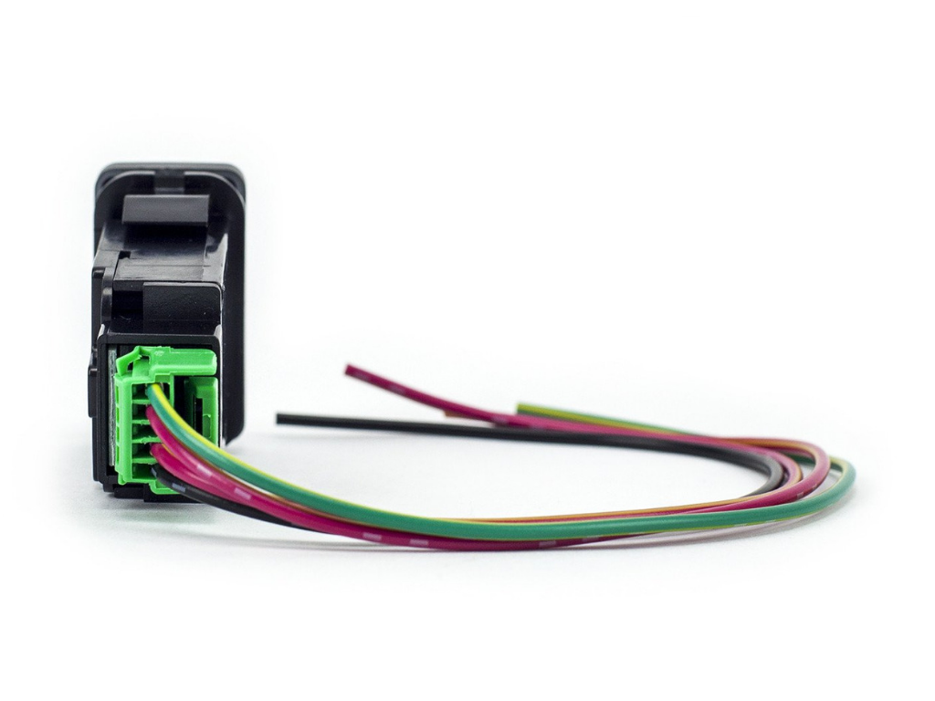 Close-up of automotive wiring harness with multi-colored wires for vehicle electrical modification