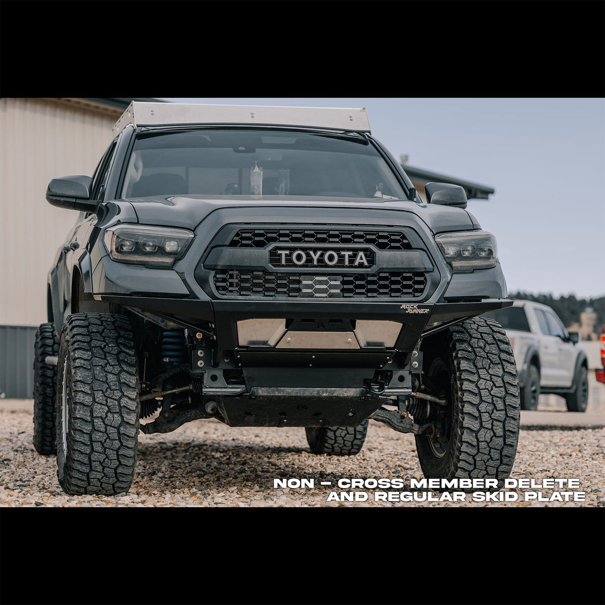 C4 Fabrication Tacoma Rock Runner Front Skid Plate w/ Cross Member Delete / 3rd Gen / 2016-2023