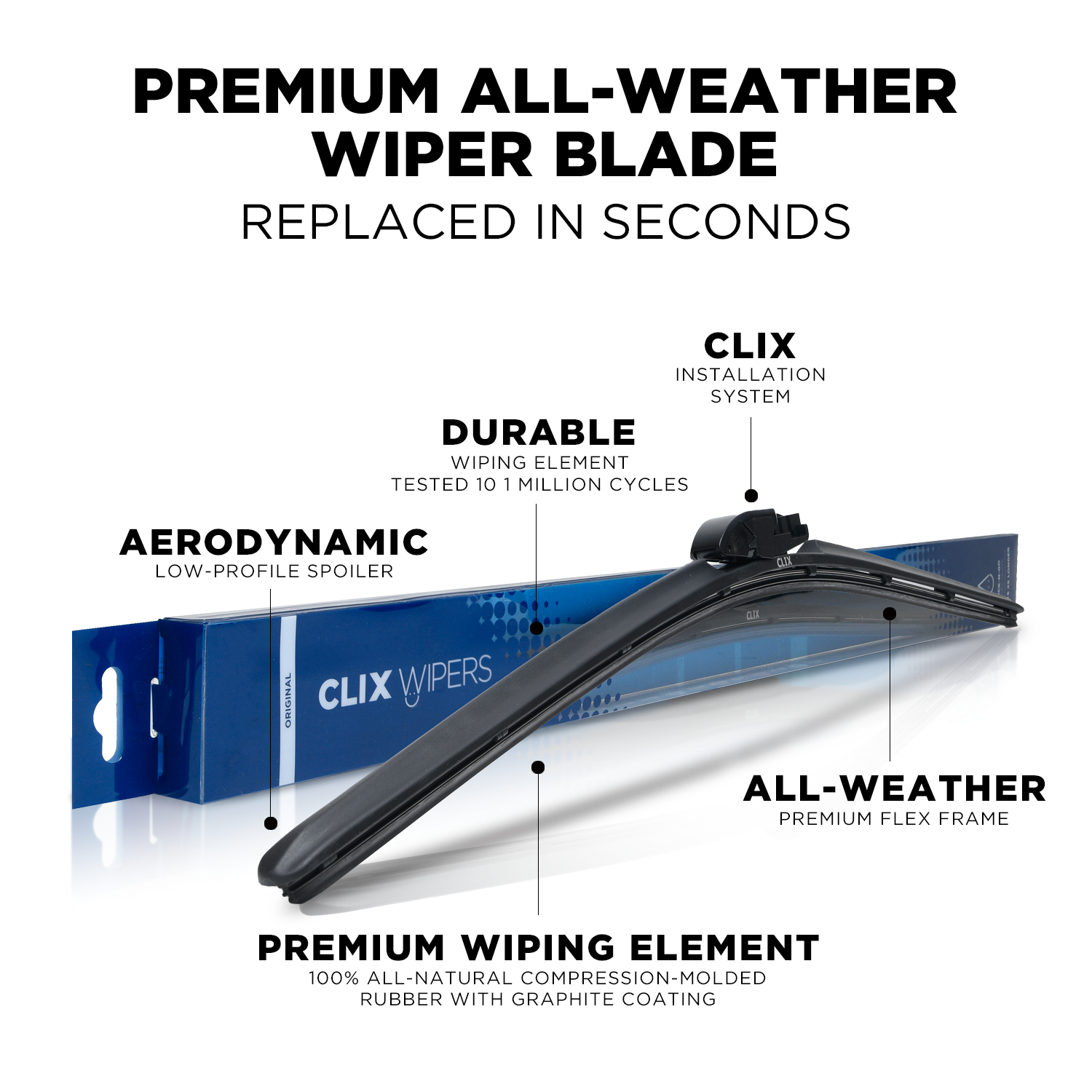 CLIX  Toyota Tacoma Windshield Wiper Blades