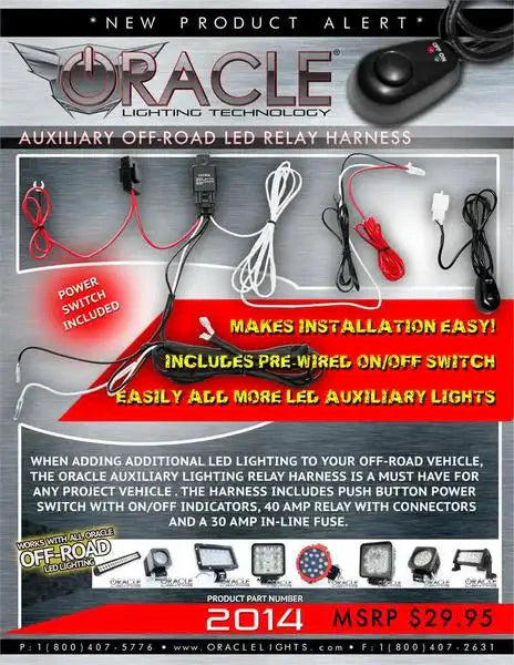 ORACLE Off-Road 40A Single Light Harness - Light Duty