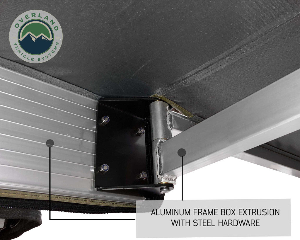 OVS Nomadic Awning 270 Dark Gray Cover With Black Cover Universal