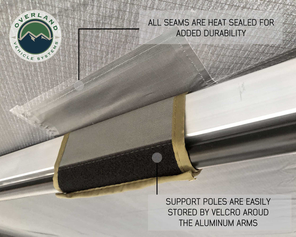 OVS Nomadic Awning 270 Dark Gray Cover With Black Cover Universal