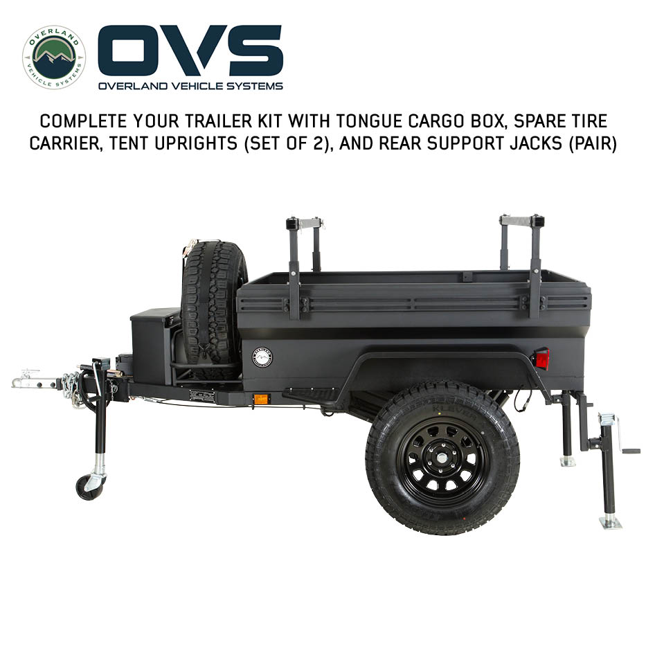 Overland Vehicle Systems military style off road trailer with articulating suspension - view 4