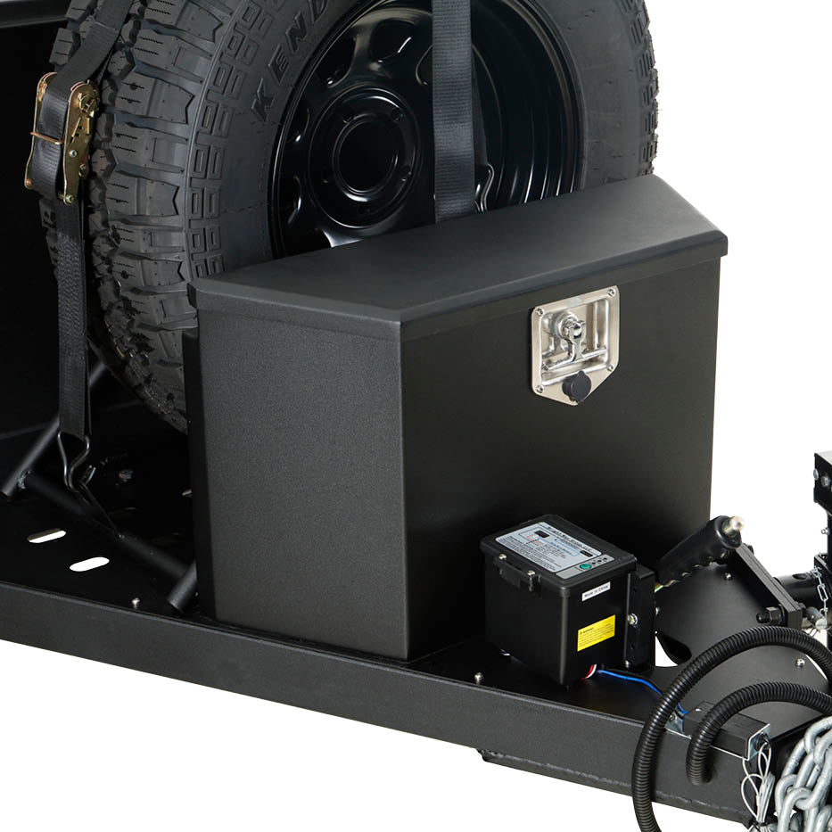 OVS tongue cargo box for off road M-style trailer