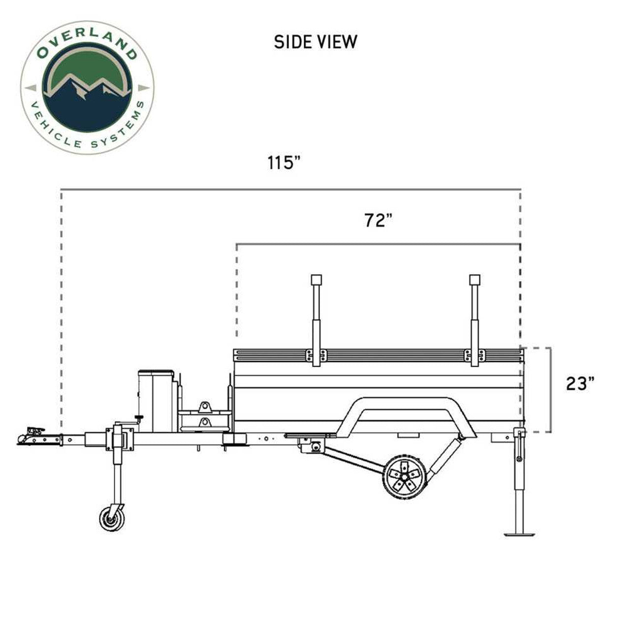 Off-Road Trailer - Military Style With Full Articulating Suspension