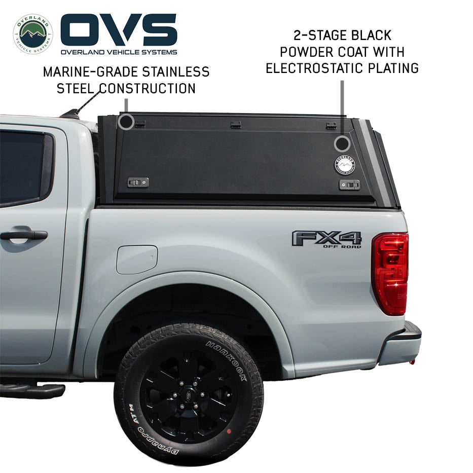 Overland Vehicle Systems Expedition PRO truck cap for 2019-2023 Ford Ranger - view 6