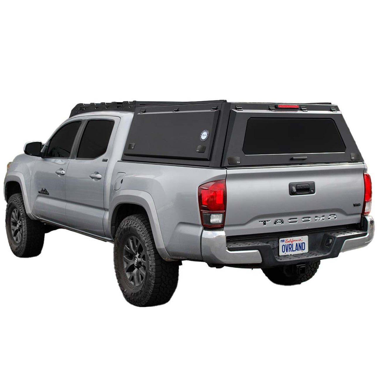 Overland Vehicle Systems Expedition Truck Cap installed on 2016–2023 Toyota Tacoma 5-foot bed