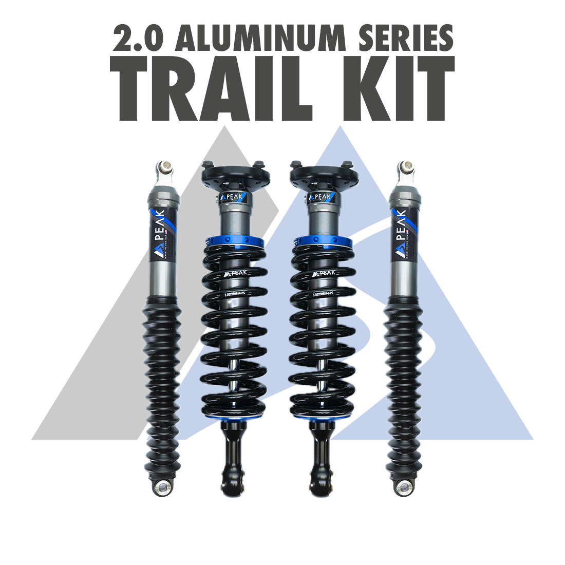 Peak Suspension 2.0 Aluminum Series Trail Kit 24+ Tacoma for 2024+ Toyota Tacoma