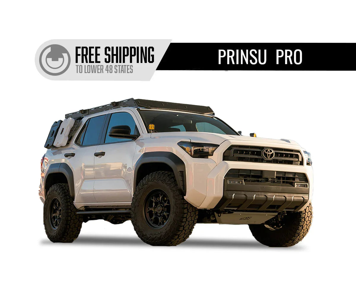 Lifted Toyota 4Runner with roof rack, off-road tires, and expedition gear, Prinsu Pro