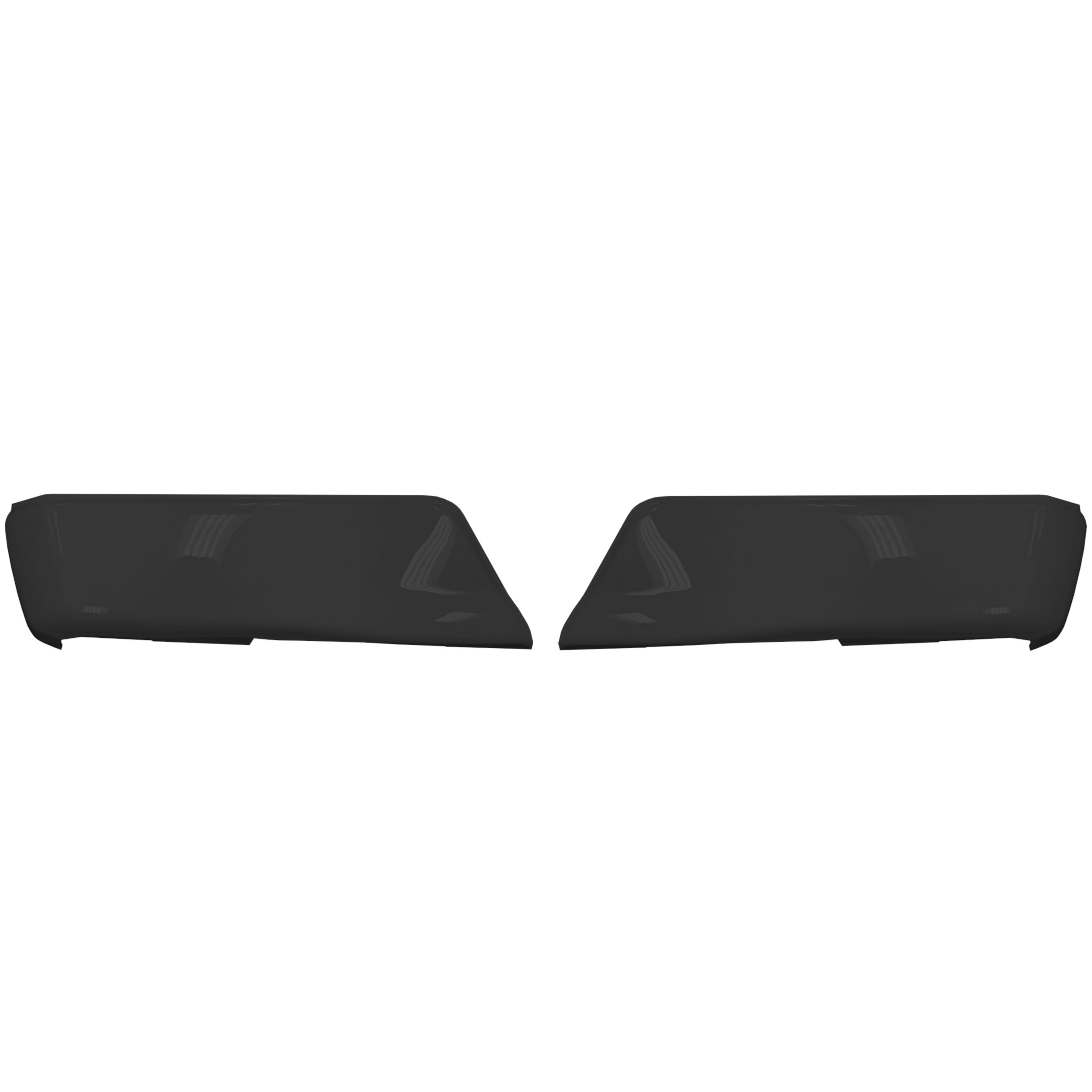 Paintable ABS Rear BumperShellz for 2015-2020 Ford F-150, no parking sensor cutouts, customizable for painting.