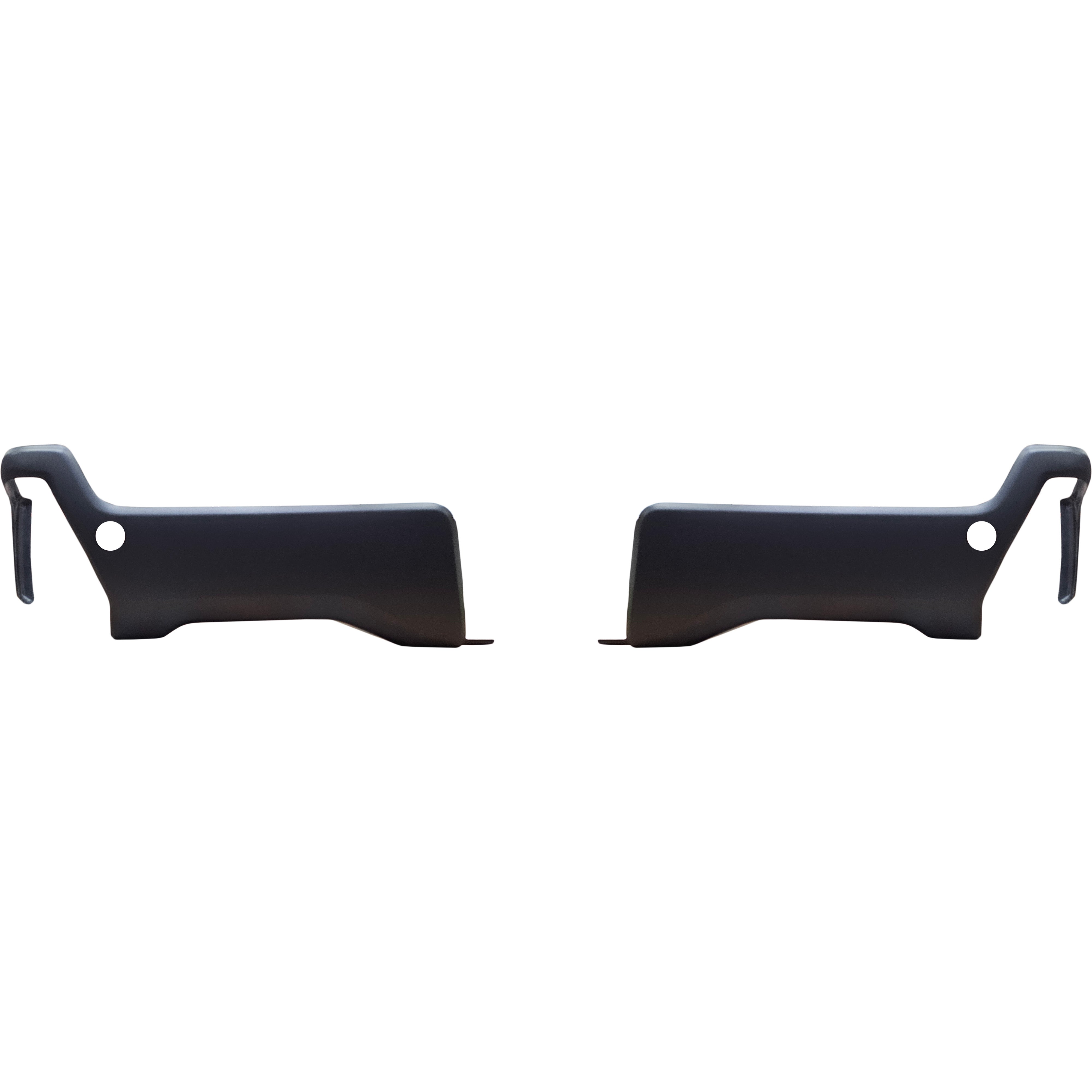 Superduty rear bumper covers with parking sensor holes in Matte Black for Ford f250 or f350