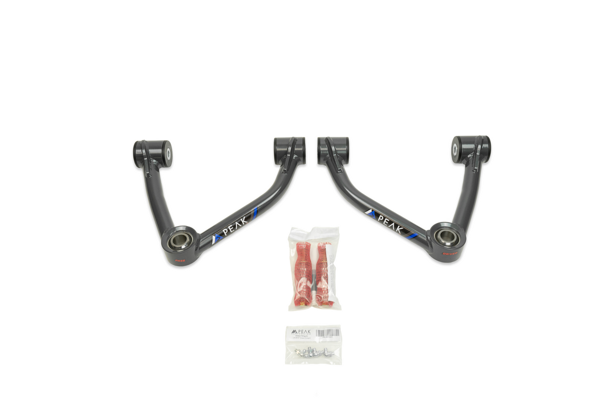 Peak Suspension Tubular Upper Control Arms (15-22 Colorado/Canyon) for 2015-2022 Chevy Colorado / GMC Canyon