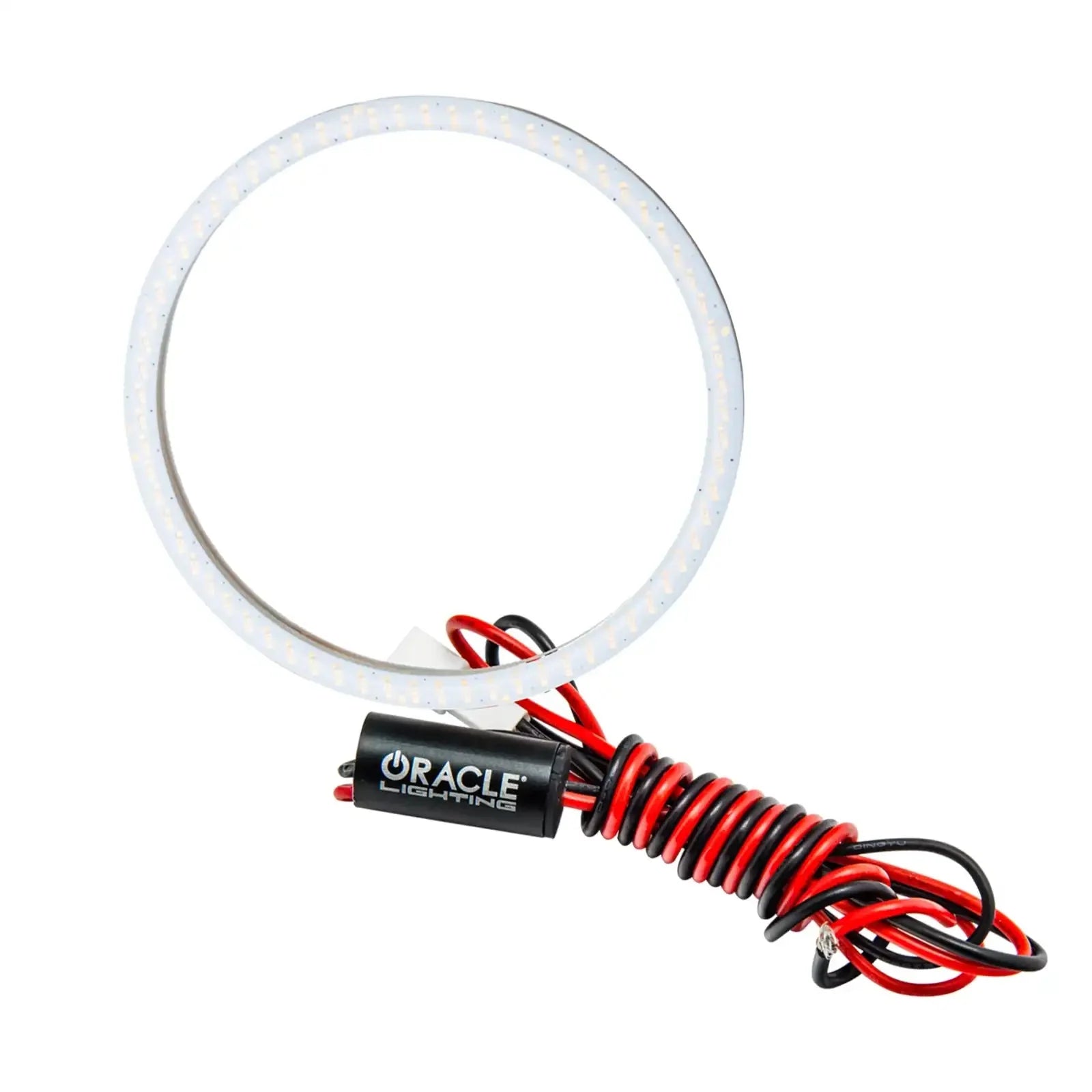 LED halo ring light with wiring for vehicle headlights, ideal for overlanding upgrades