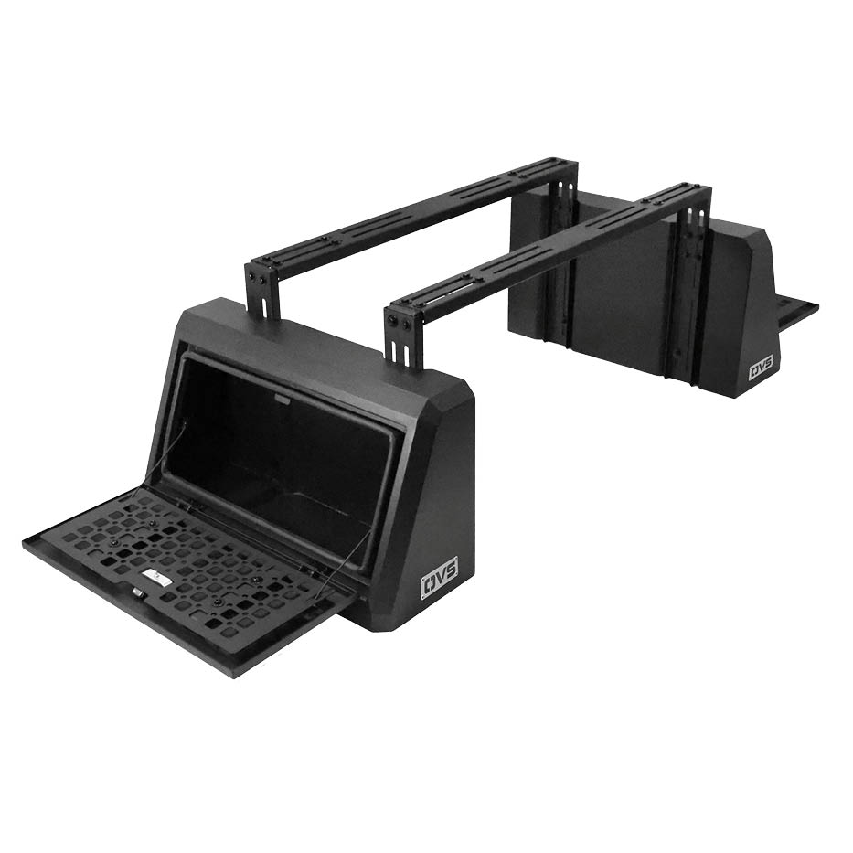 Overland Vehicle Systems Pod Rack universal bed storage system