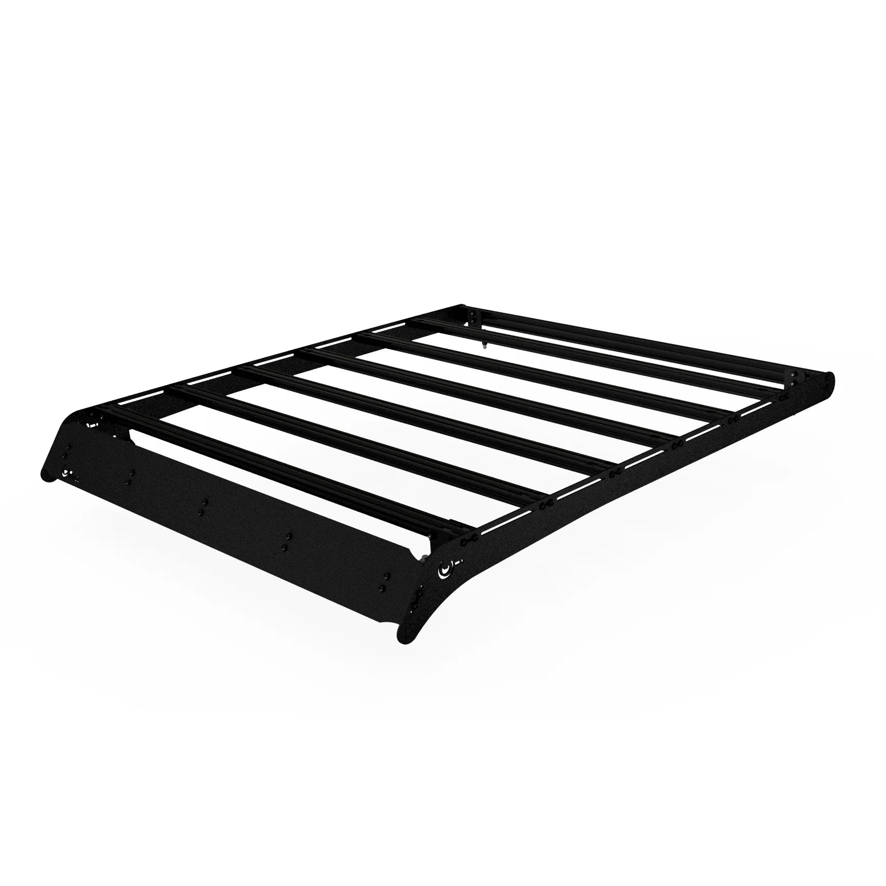 Black roof rack for Polaris Ranger Crew 4-seat, heavy-duty overlanding accessory