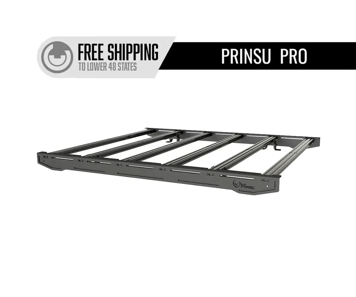 Heavy-duty modular roof rack for off-road vehicles, ideal for overlanding gear