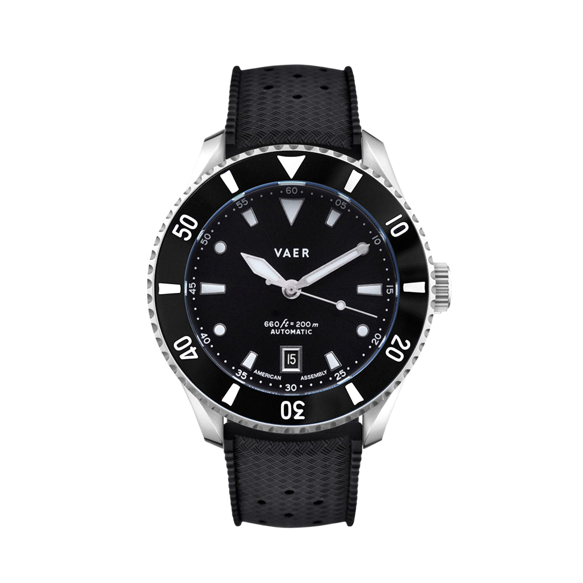 VAER D5 Watch - Meridian Black - USA Auto 39mm