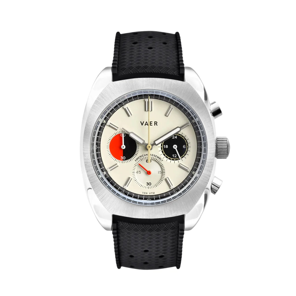VAER R1 USA Racing Chronograph Watch - Cream 42mm
