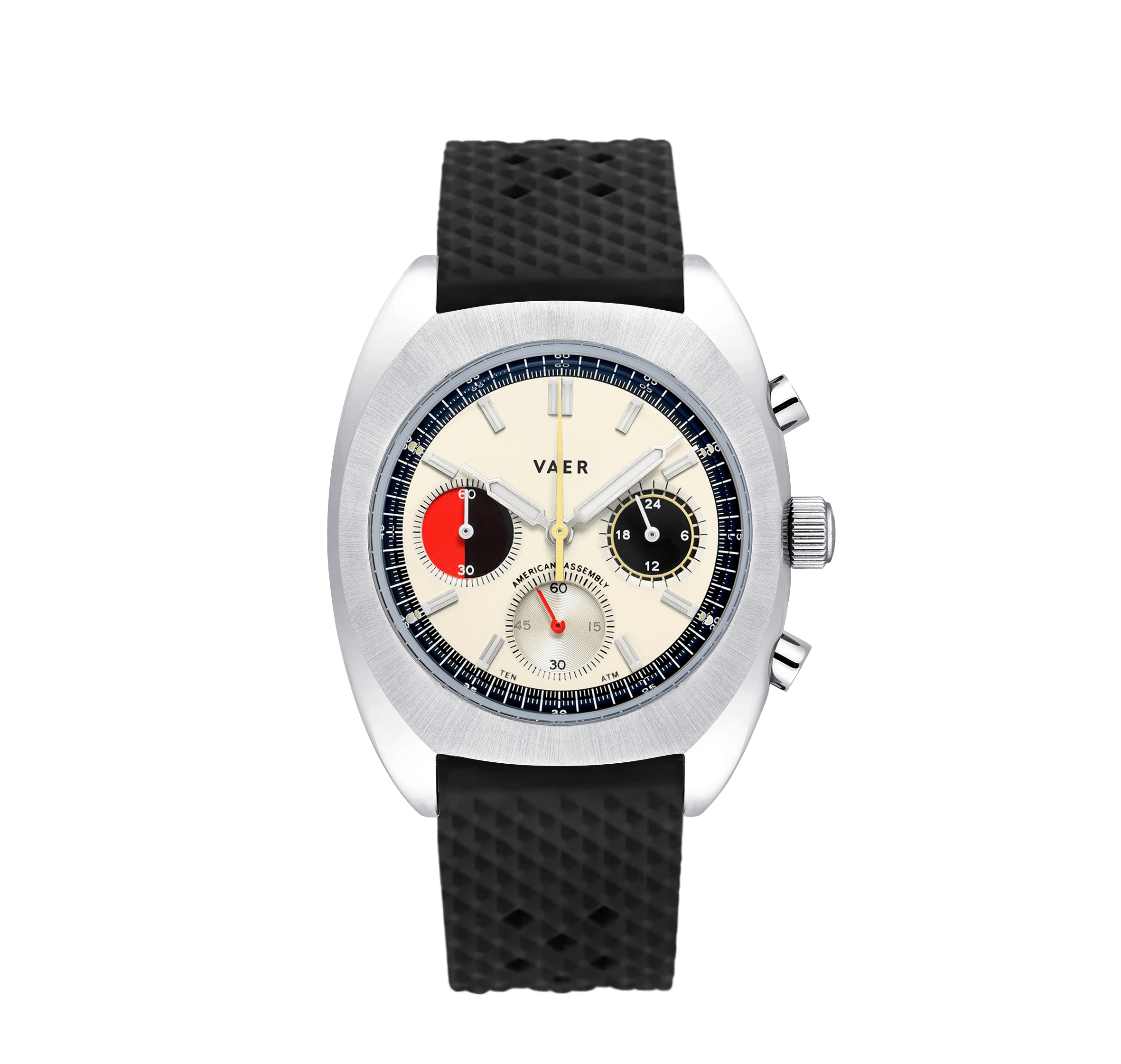 VAER R1 USA Racing Chronograph Watch - Cream 38mm