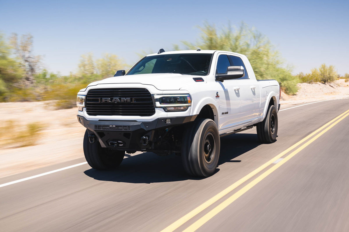 DV8 Offroad Spec Series front bumper for 2019-2026 Ram 2500/3500