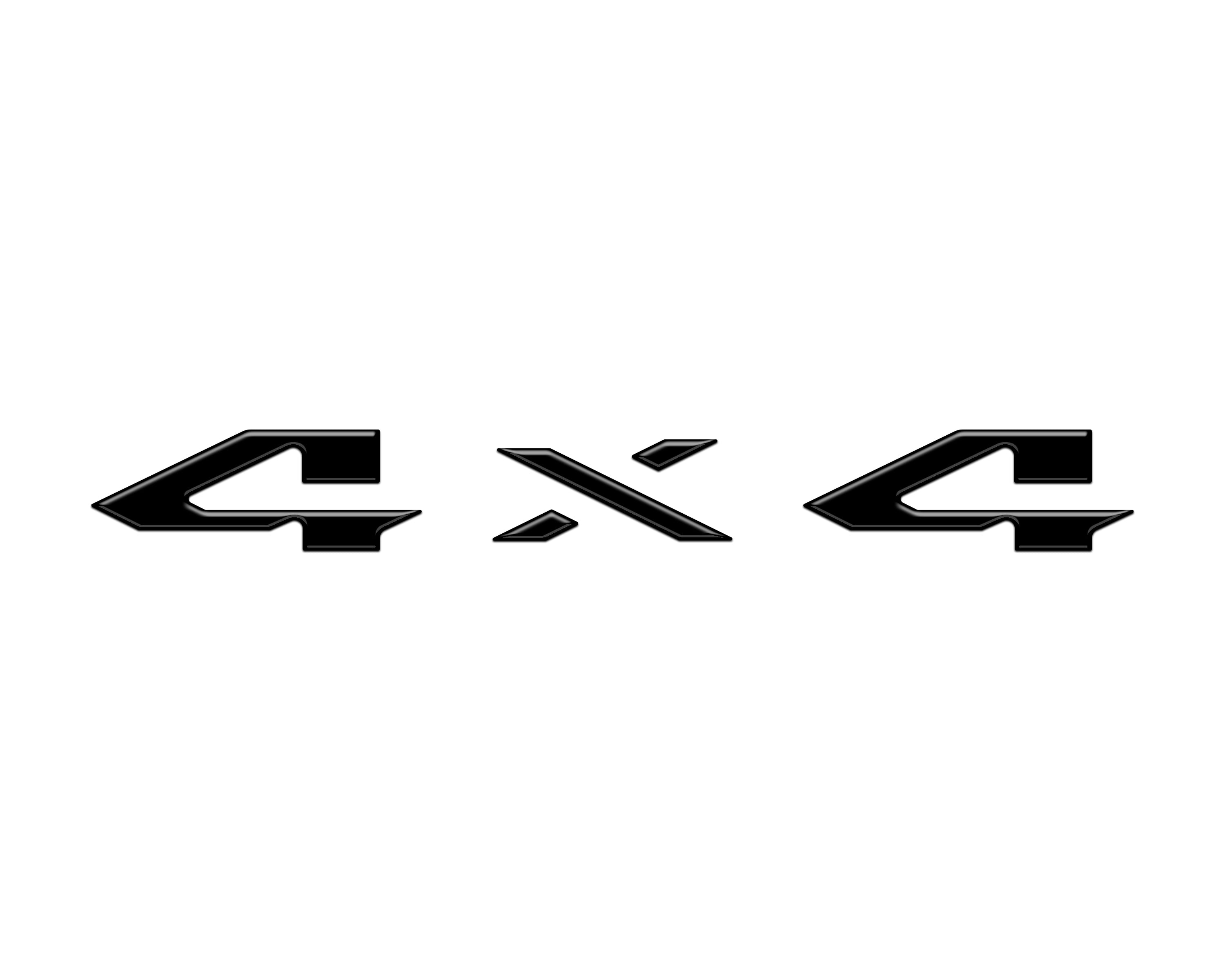 4x4 Tailgate Emblem Letter Overlays Fits 2025-2026 Ram 1500/2500/3500