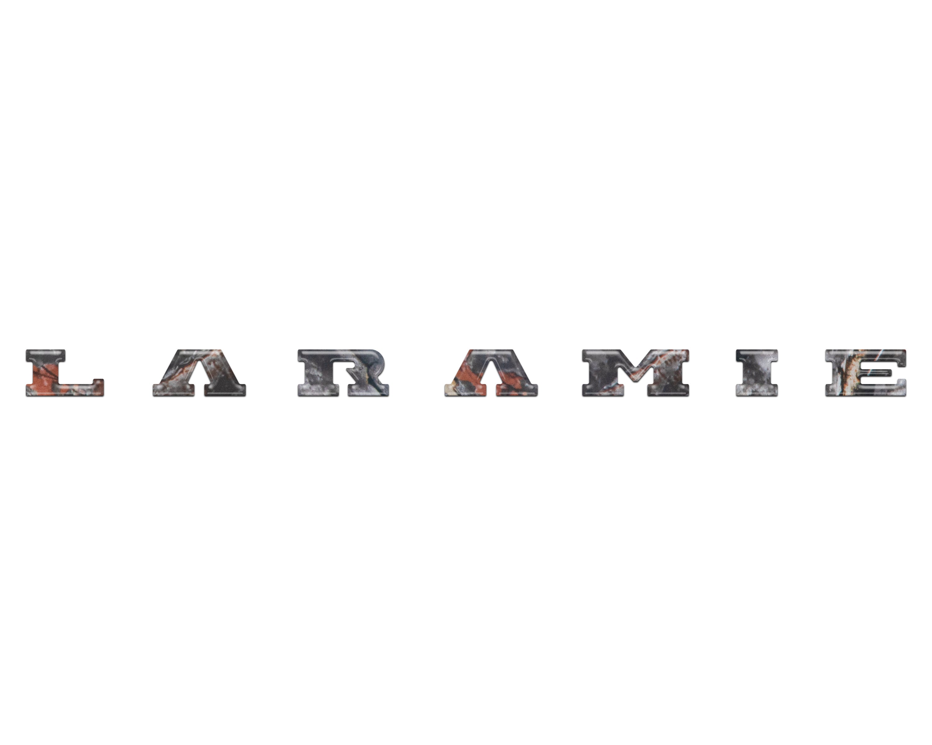 Laramie Tailgate Emblem Letter Inserts Fits 2025-2026 Ram 1500/2500/3500