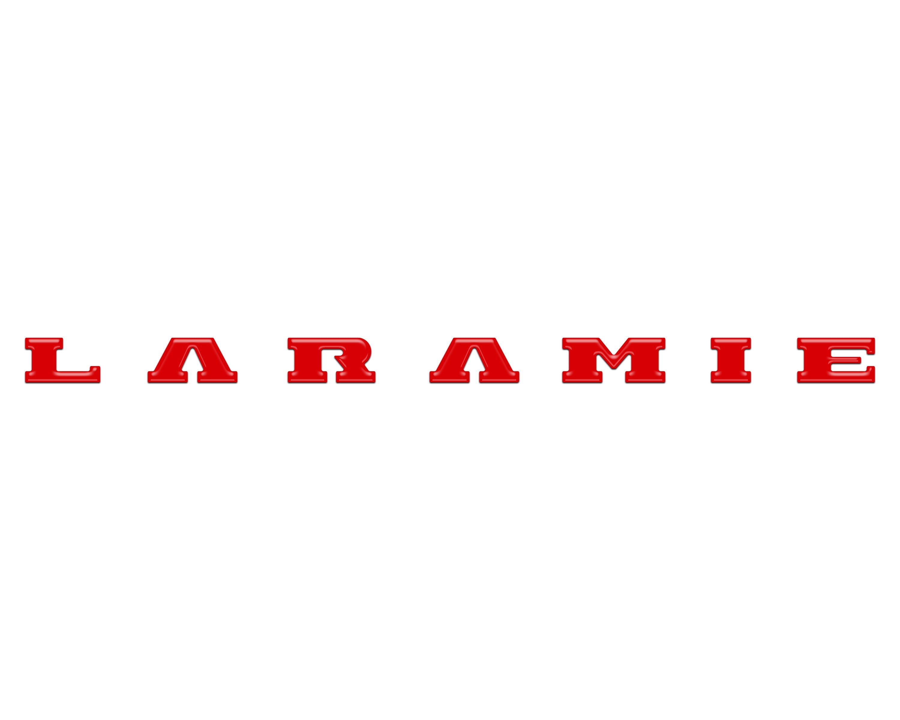 Laramie Tailgate Emblem Letter Inserts Fits 2025-2026 Ram 1500/2500/3500