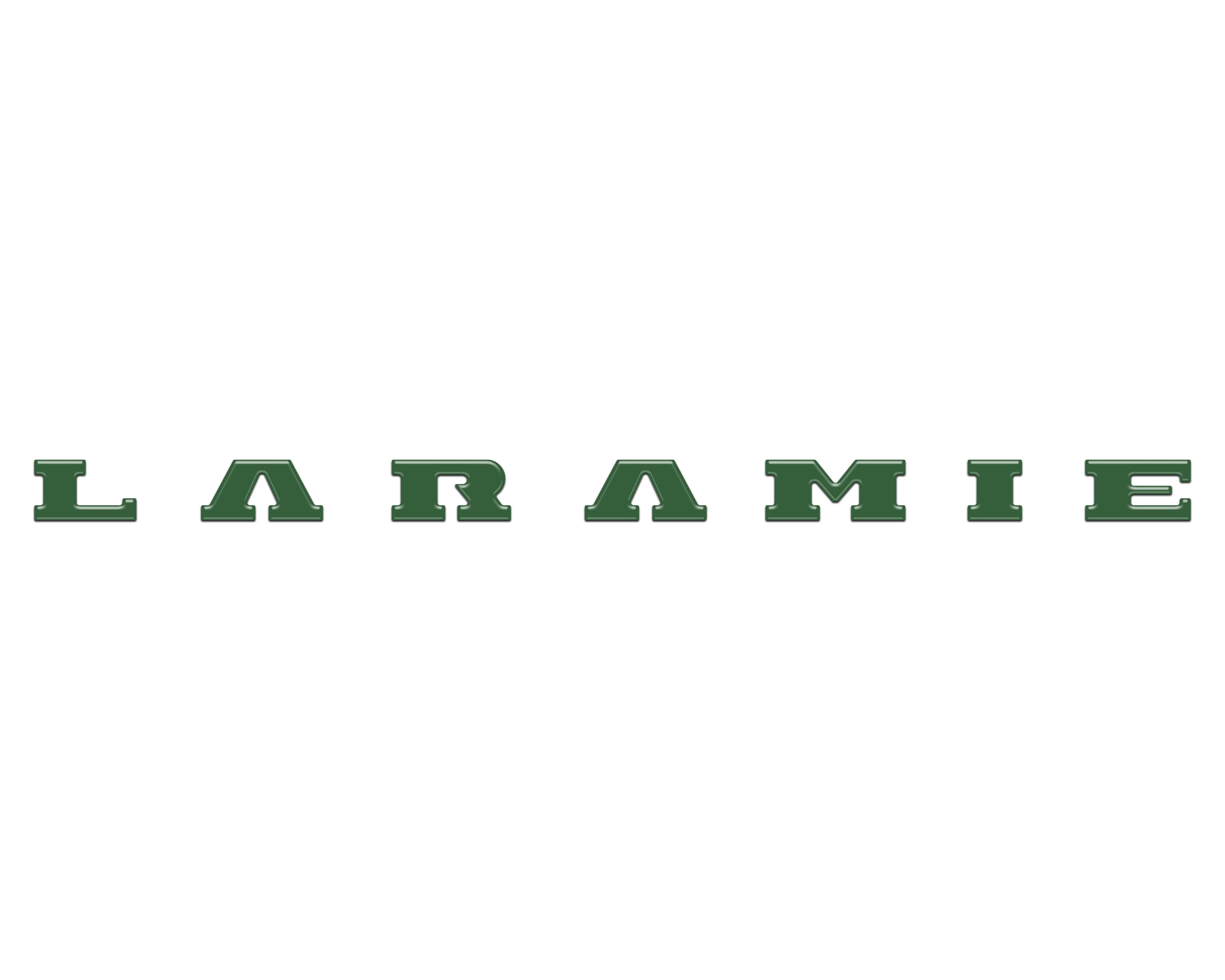 Laramie Tailgate Emblem Letter Inserts Fits 2025-2026 Ram 1500/2500/3500