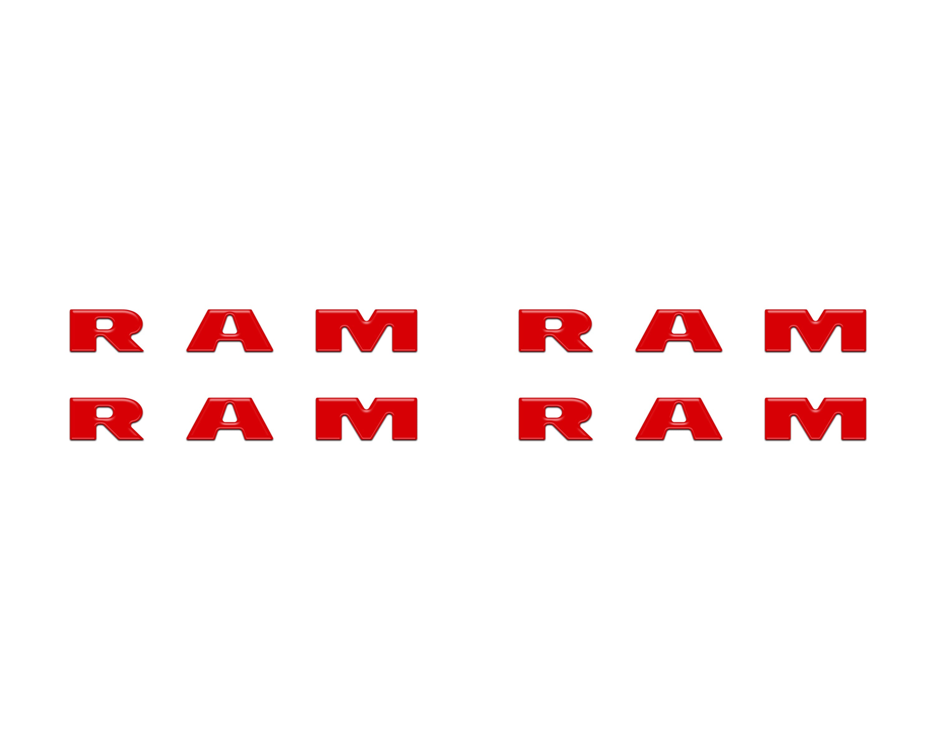 Base Model Running Board Letter Inserts Fits 2025-2026 Ram 1500/2500/3500