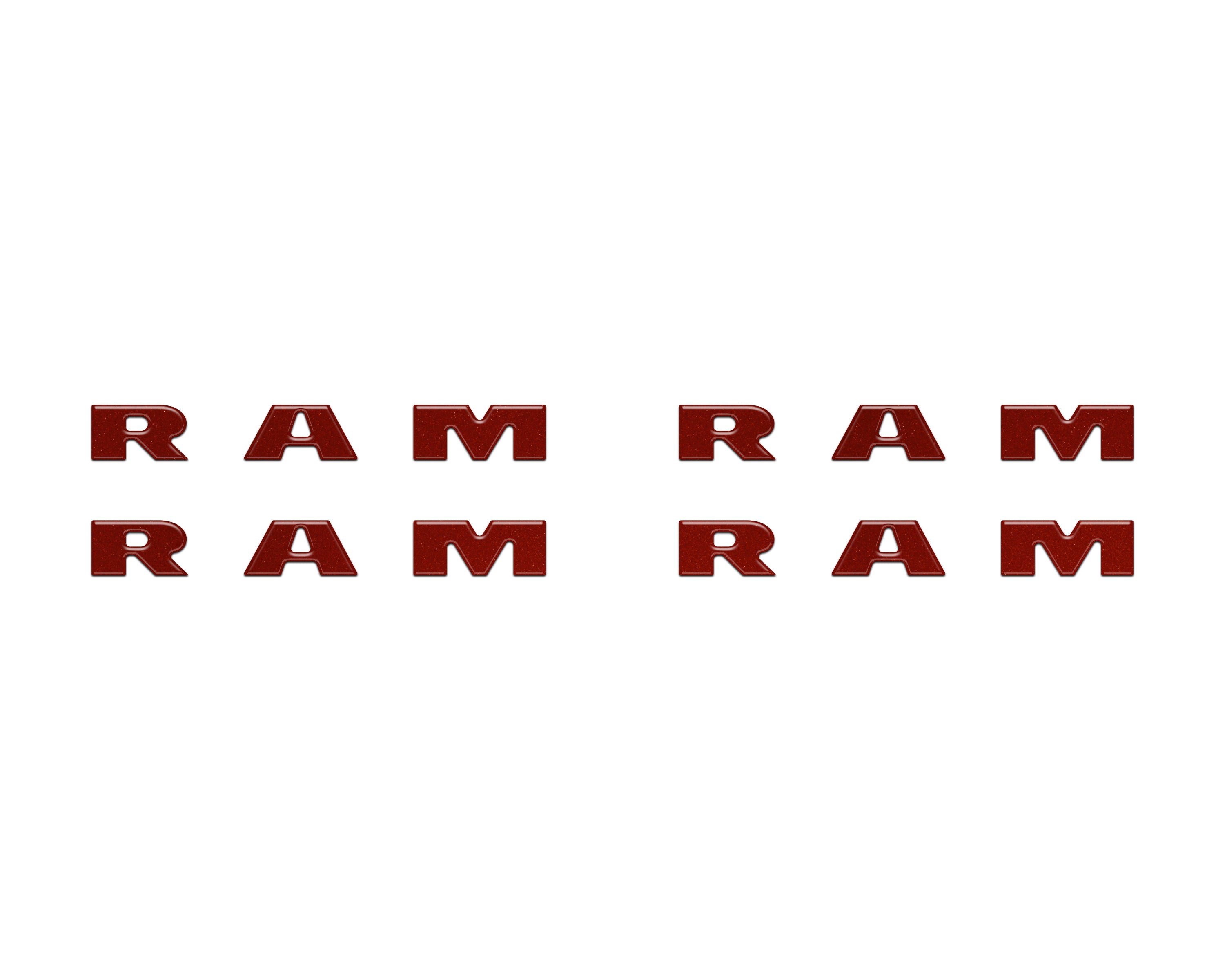 Base Model Running Board Letter Inserts Fits 2025-2026 Ram 1500/2500/3500