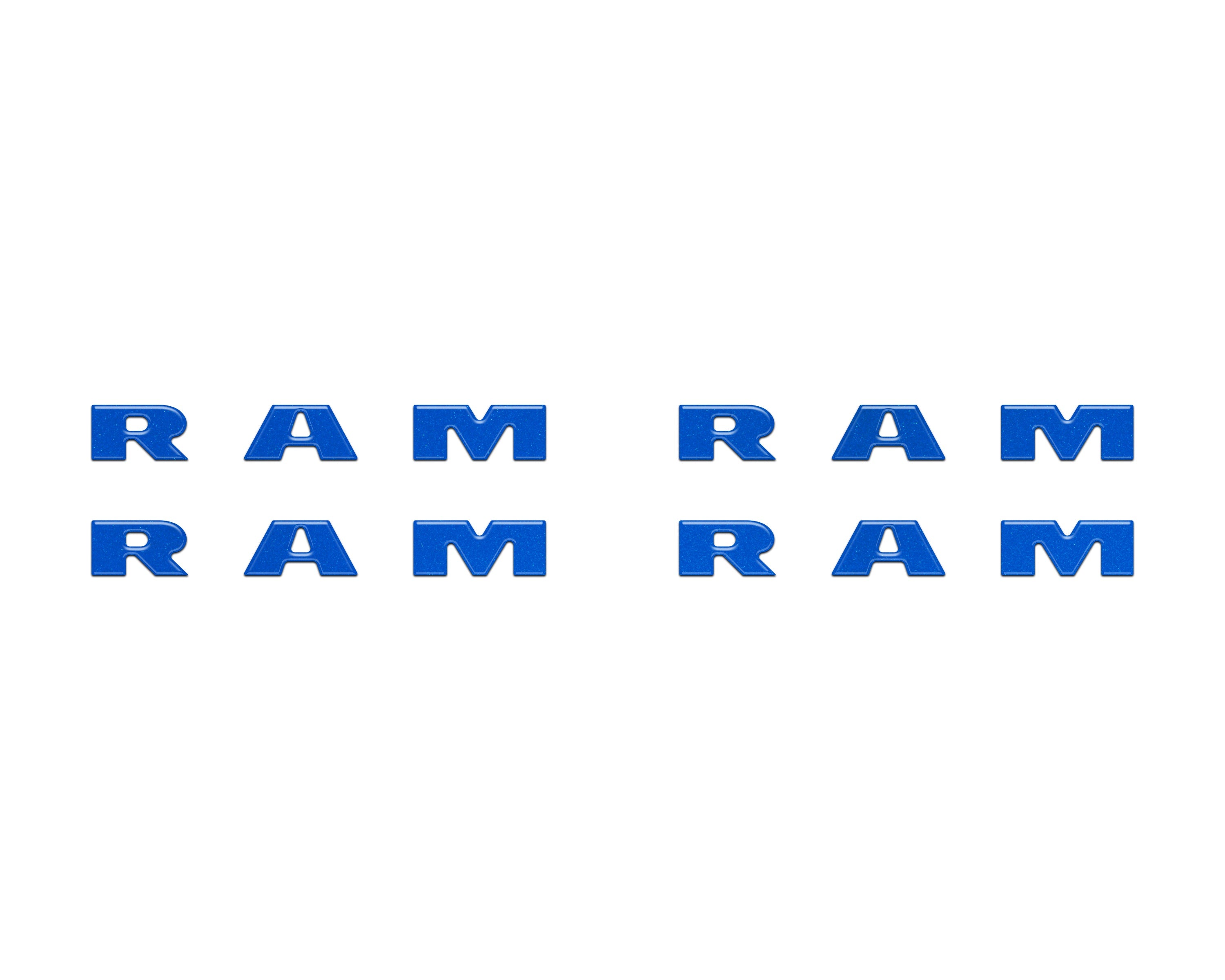 Base Model Running Board Letter Inserts Fits 2025-2026 Ram 1500/2500/3500