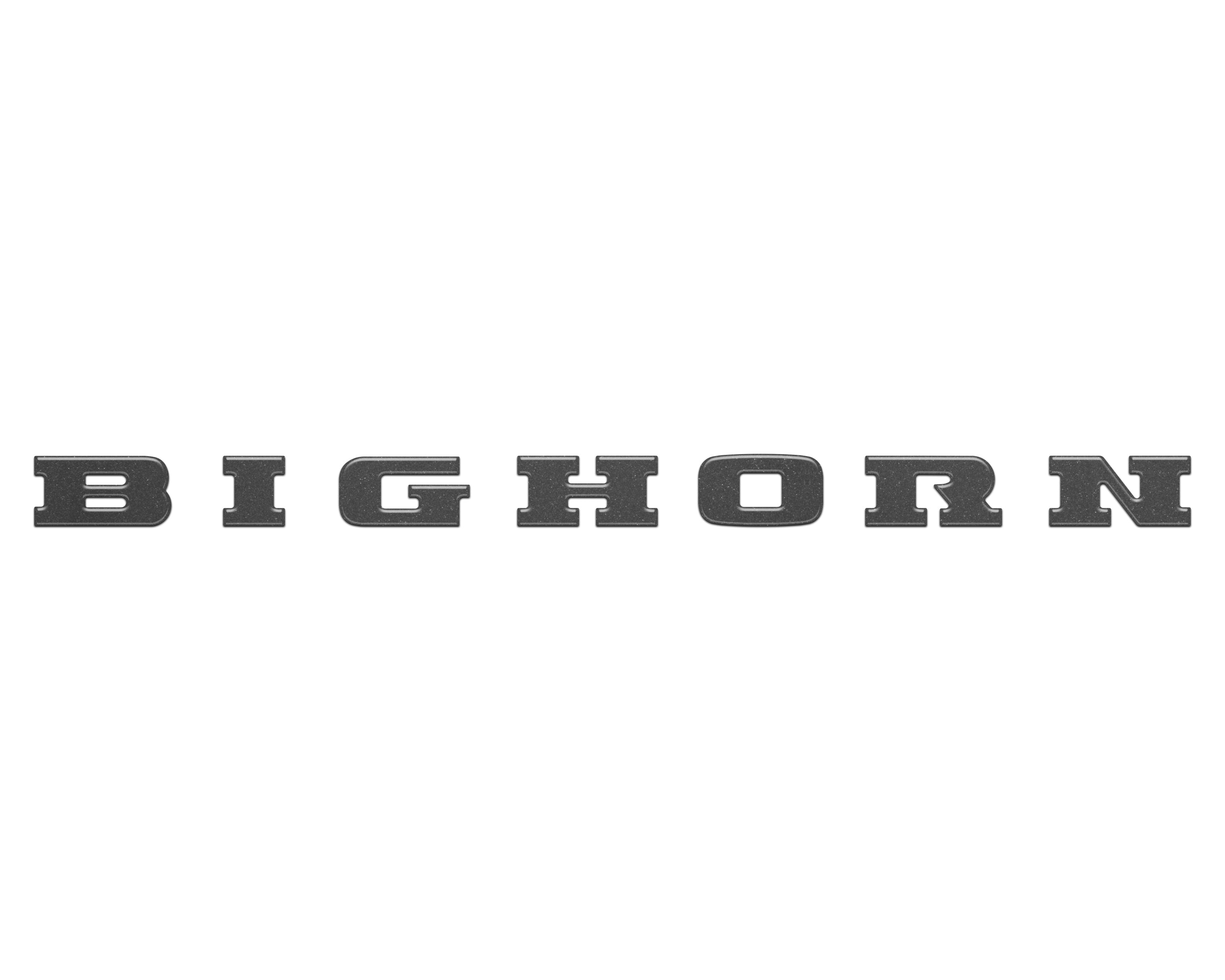 Bighorn Tailgate Emblem Letter Inserts Fits 2025-2026 Ram 1500/2500/3500