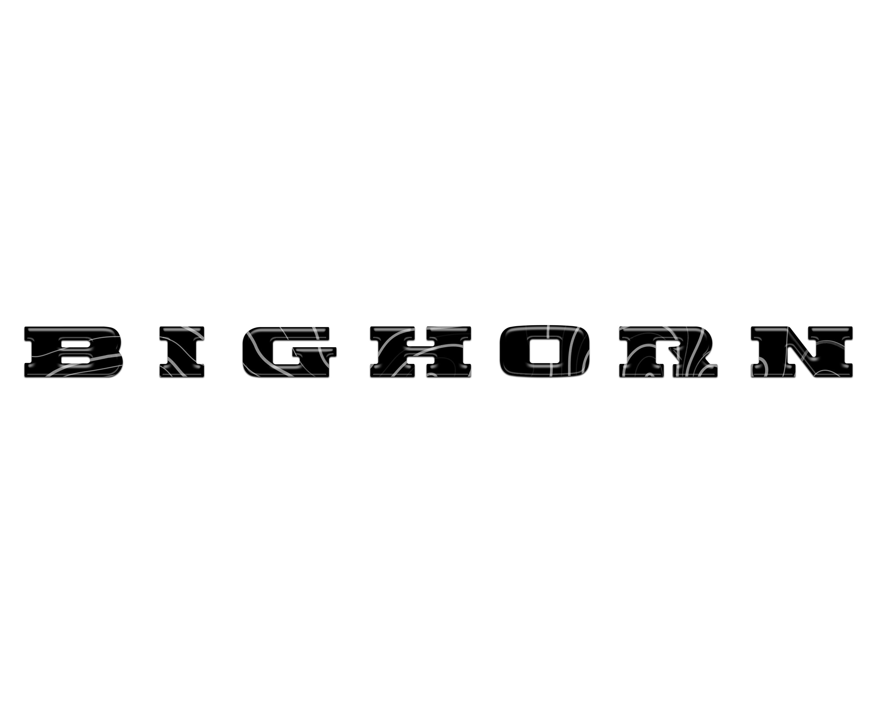 Bighorn Tailgate Emblem Letter Inserts Fits 2025-2026 Ram 1500/2500/3500
