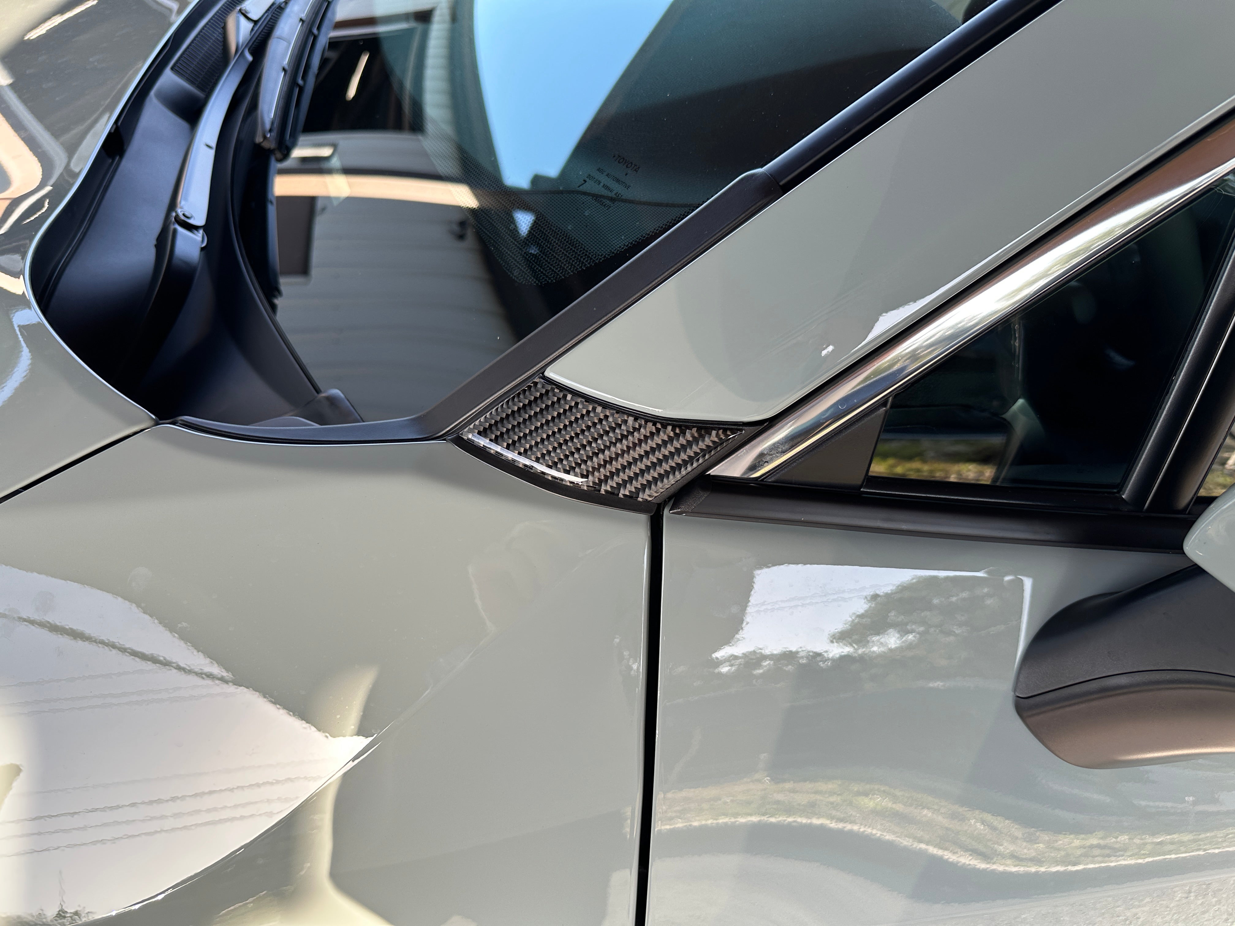 A&D Pillar Overlays Fits 2019-2025 Toyota Rav4