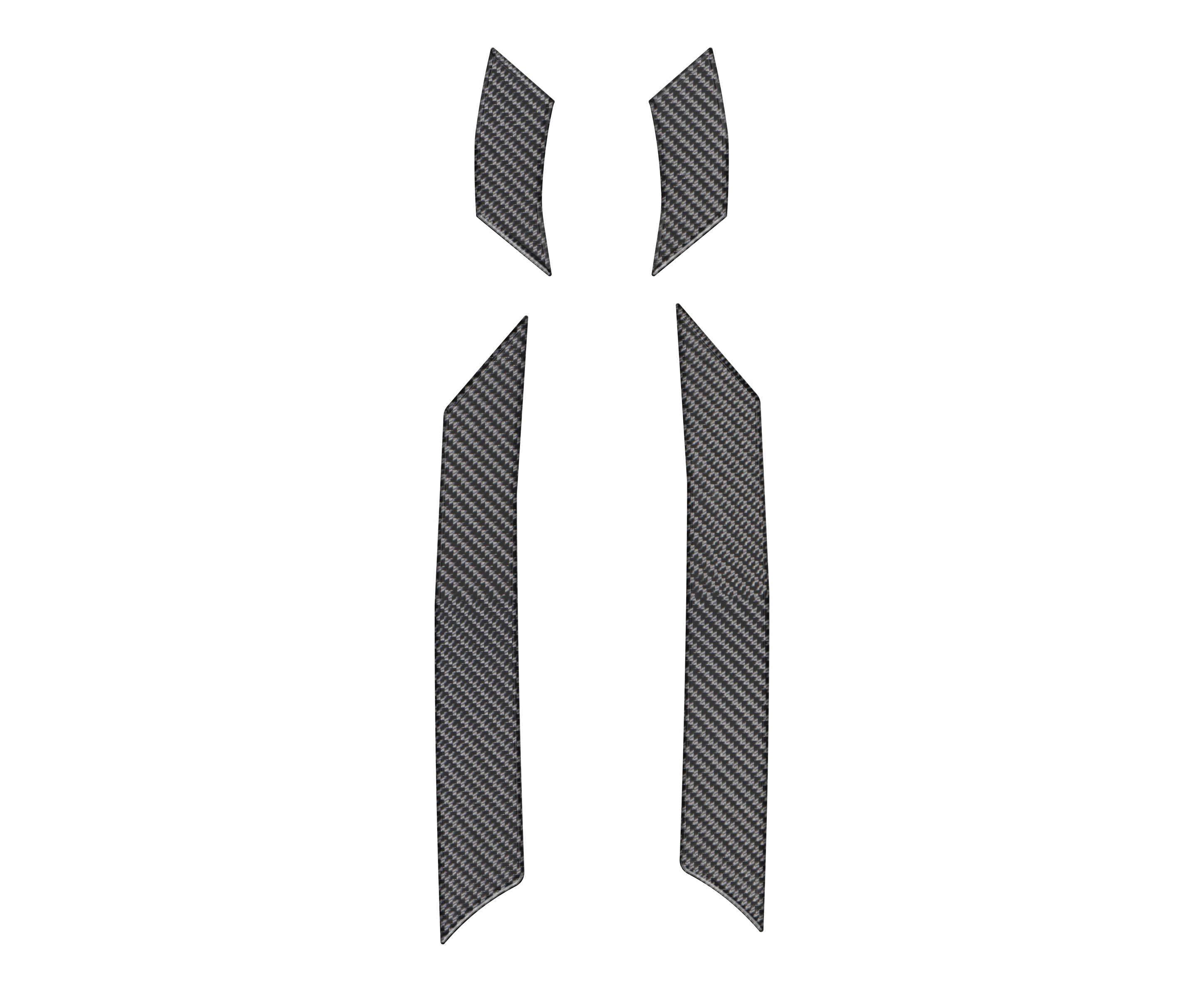 A&D Pillar Overlays Fits 2019-2025 Toyota Rav4