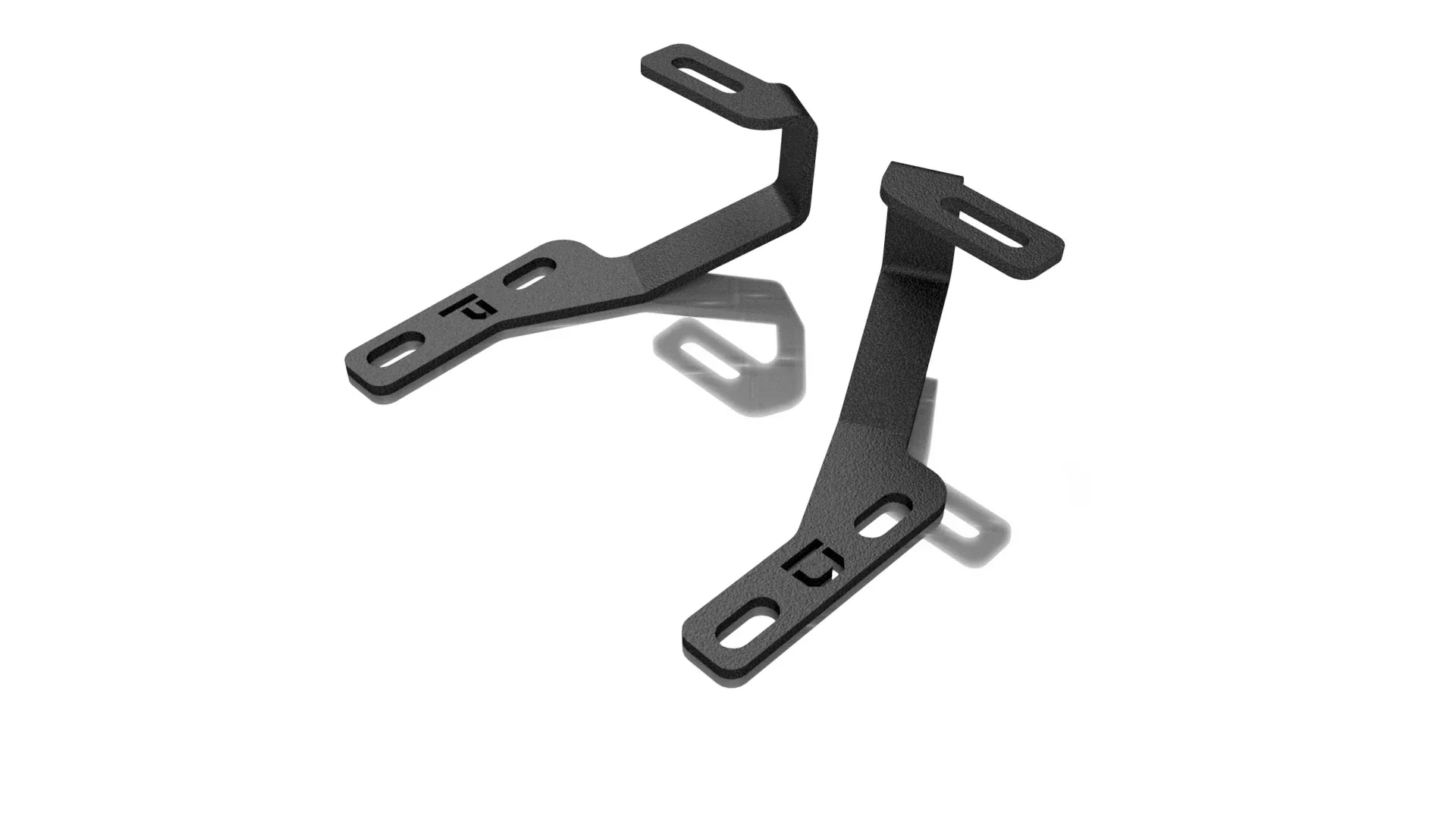 Toyota RAV4 Gen 5 ditch light brackets, black steel mounting hardware for off-road lights