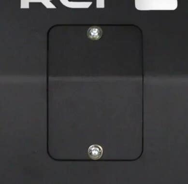 RCI aluminum black powdercoat oil filter access door for Toyota engine skid plate