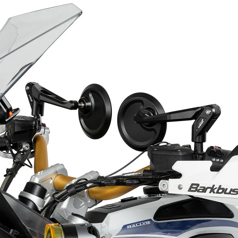 RM01 CNC Aluminum Rearview Mirror – Wide-Angle Spherical Lens, Anti-Glare, Folding Design